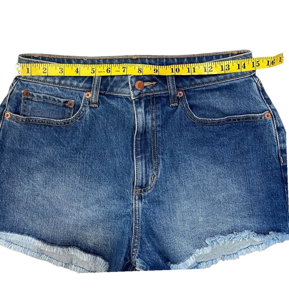 PINK Victoria’s Secret VS High Waisted Denim High Rise Shorts Frayed 10 NWT - Picture 10 of 13